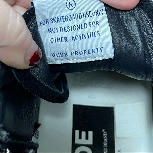 Golden Gooses “Slide” High-Top Navy Blue Sneakers Size EUR 40 - Picture 11 of 13